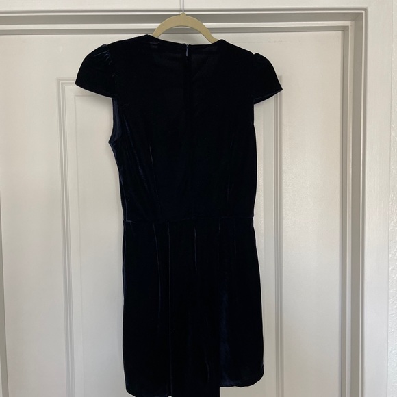 Velvet navy romper - Picture 2 of 2